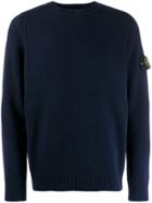 Stone Island Compass Badge Sweater - Blue