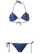 Lygia & Nanny Zaira Triangle Bikini Set - Blue
