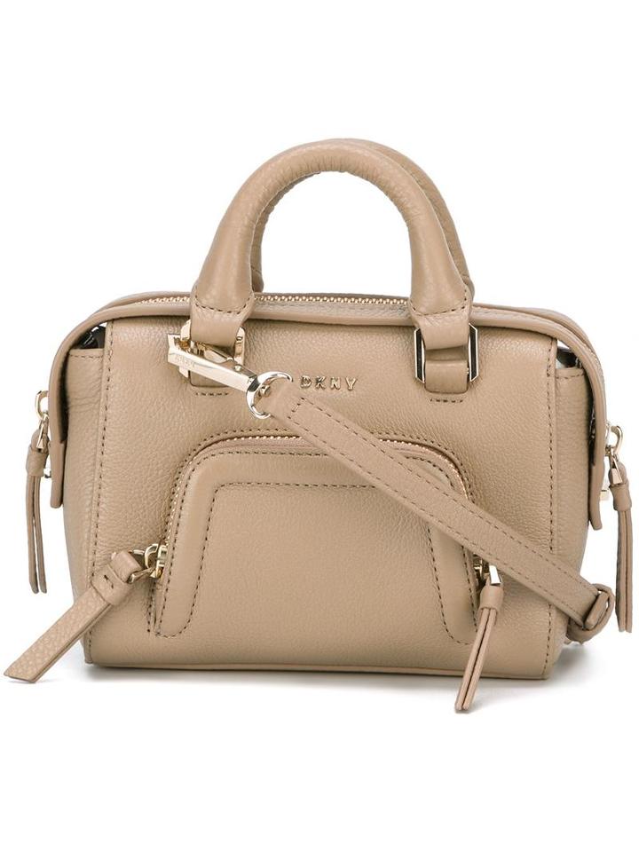 Dkny Mini Zip Pocket Tote, Women's, Nude/neutrals