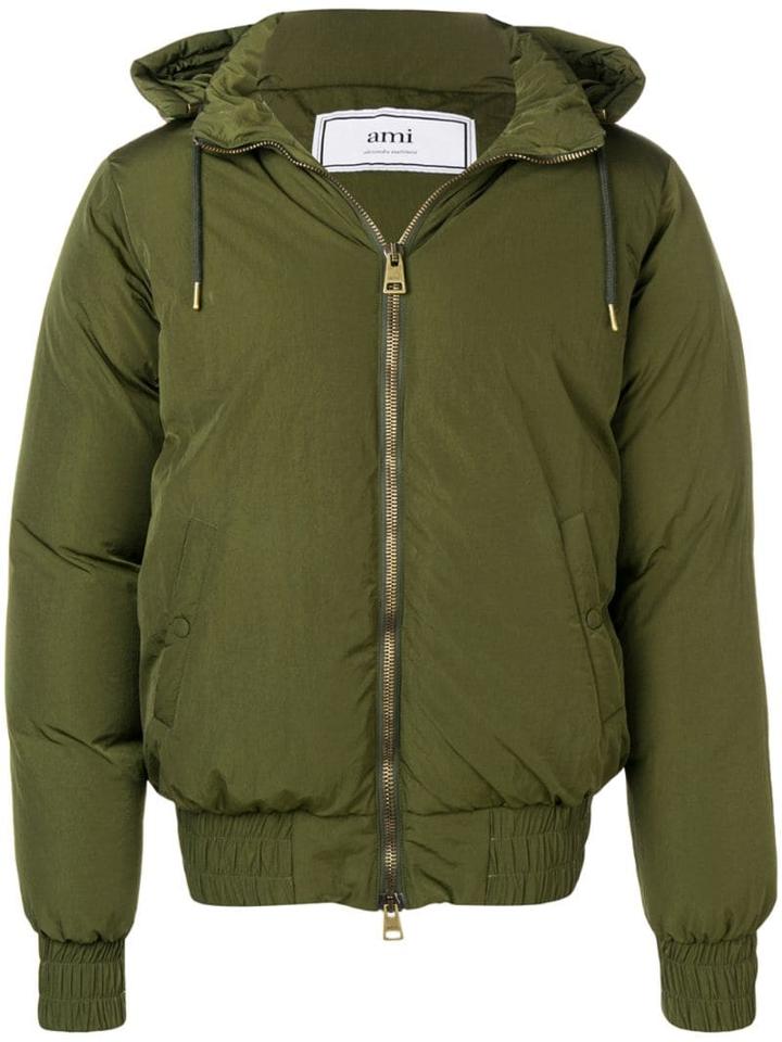 Ami Alexandre Mattiussi Hooded Down Jacket - Green
