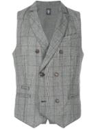 Eleventy Double-breasted Waistcoat - Grey