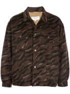 Ymc Boxy Fit Animal Print Jacket - Brown