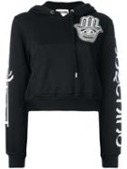 Moschino Hamsa Hand Hoodie, Women's, Size: Small, Black, Cotton