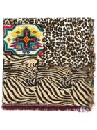 Pierre-louis Mascia Printed Scarf - Brown