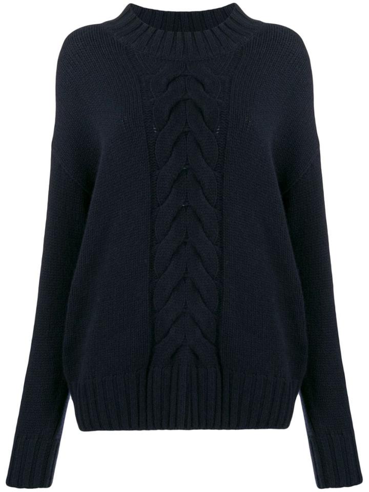 N.peal Chunky Cable Knit Jumper - Blue