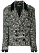 Louis Feraud Vintage Oversized Double-breasted Jacket - Black