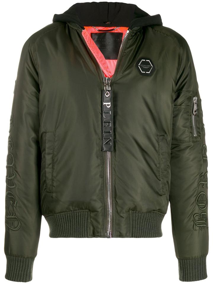 Philipp Plein Gothic Bomber Jacket - Green