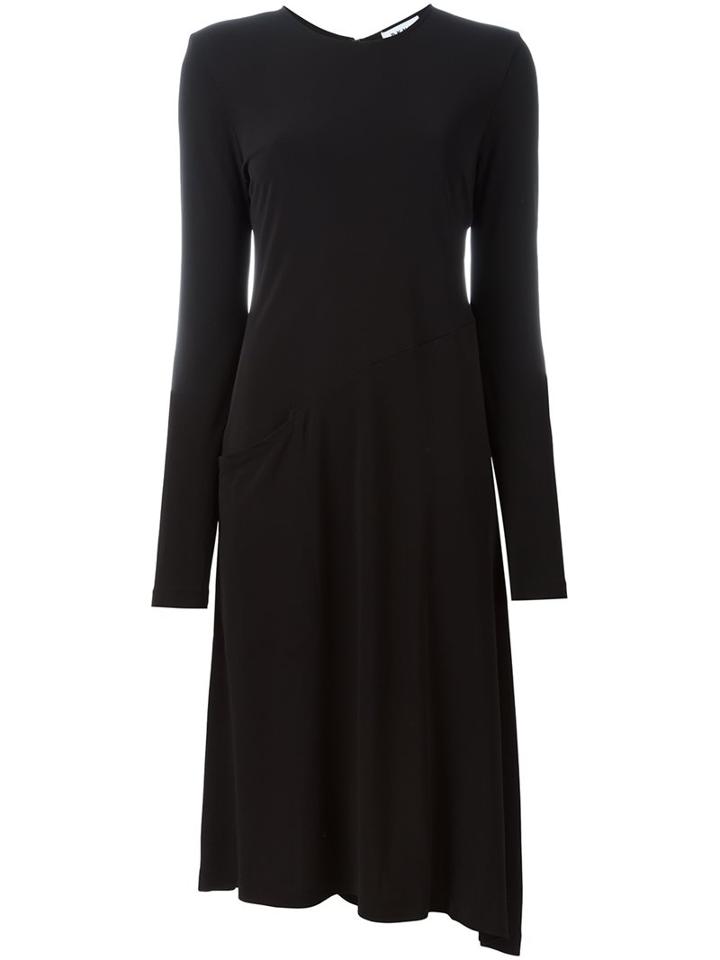 Dkny Longsleeved Flared Dress