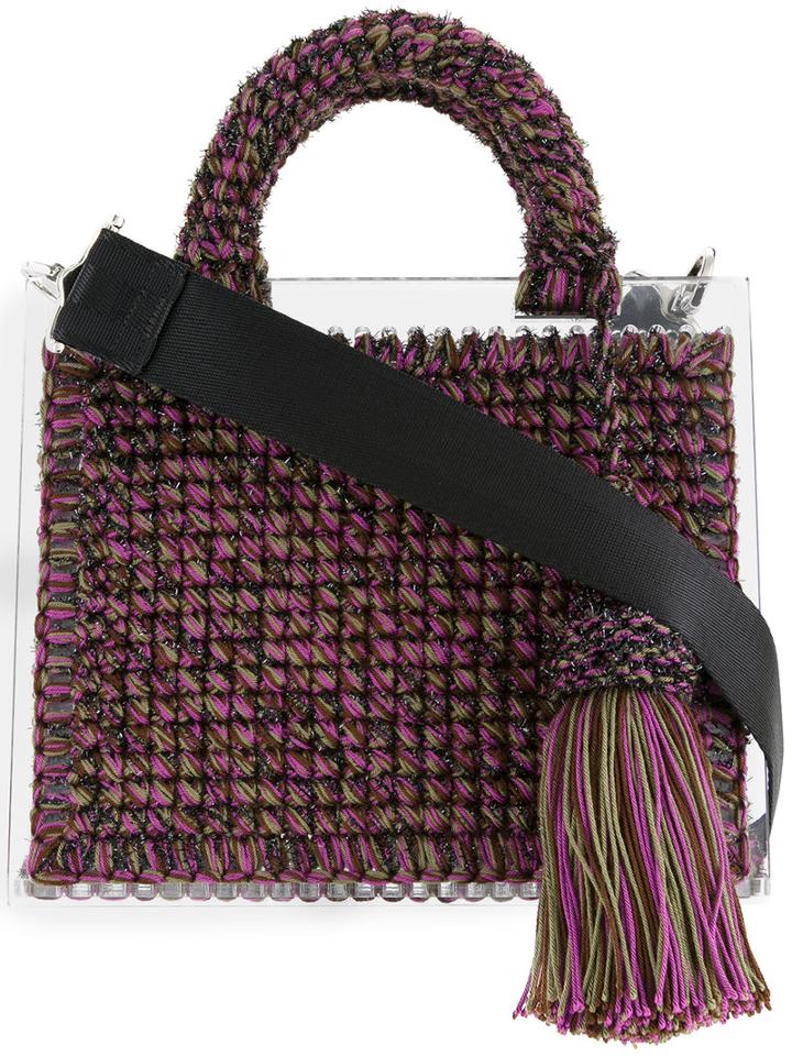 7ii Portier St. Barts Purse, Women's, Brown, Acrylic