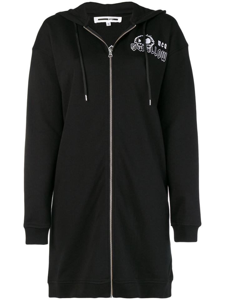 Mcq Alexander Mcqueen Printed Logo Cardigan - Black