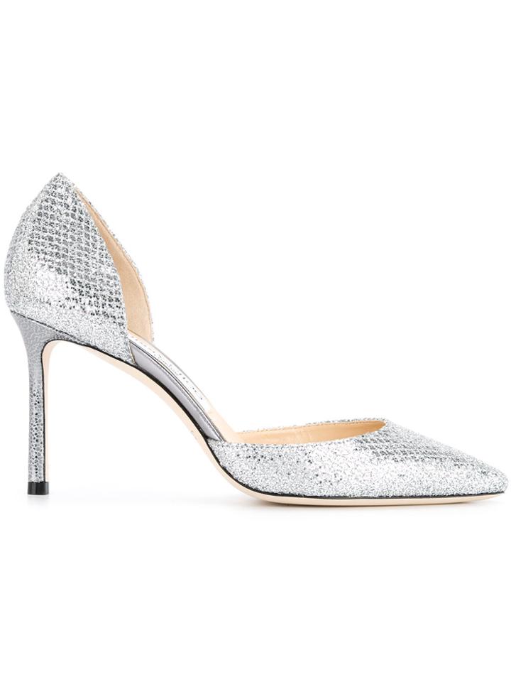 Jimmy Choo Esther 85 Pumps - Metallic