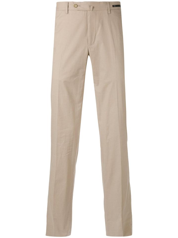 Pt01 - Straight Leg Trousers - Men - Cotton/spandex/elastane - 48, Nude/neutrals, Cotton/spandex/elastane