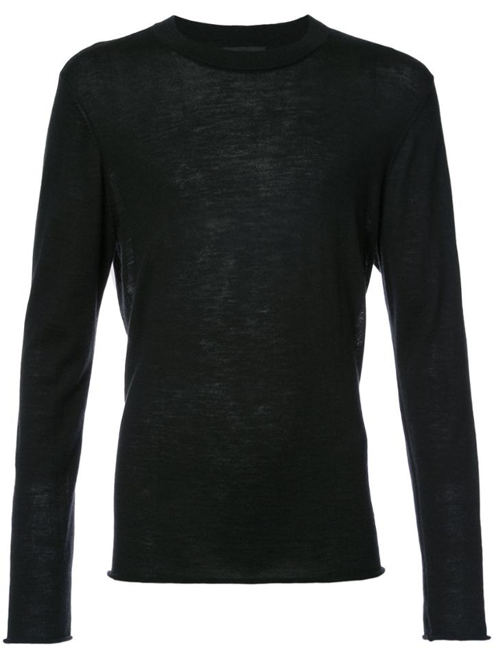 Atm Anthony Thomas Melillo Slim Cashmere Crewneck Sweater - Black