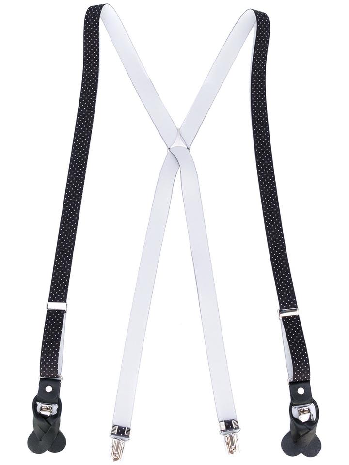 Fefè - Classic Braces - Men - Polyester/polyurethane - One Size, Black, Polyester/polyurethane