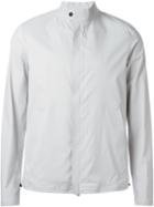 Herno Banded Collar Zip Jacket, Men's, Size: 50, Grey, Polyamide