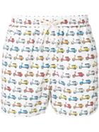 Mc2 Saint Barth Bike Print Swim Shorts - White