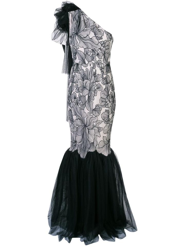Zac Zac Posen Tash One-shoulder Gown - Black