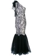 Zac Zac Posen Tash One-shoulder Gown - Black