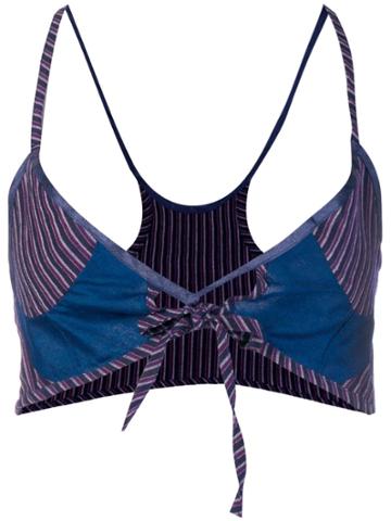 Atelier Bâba Racer Back Bralette - Blue