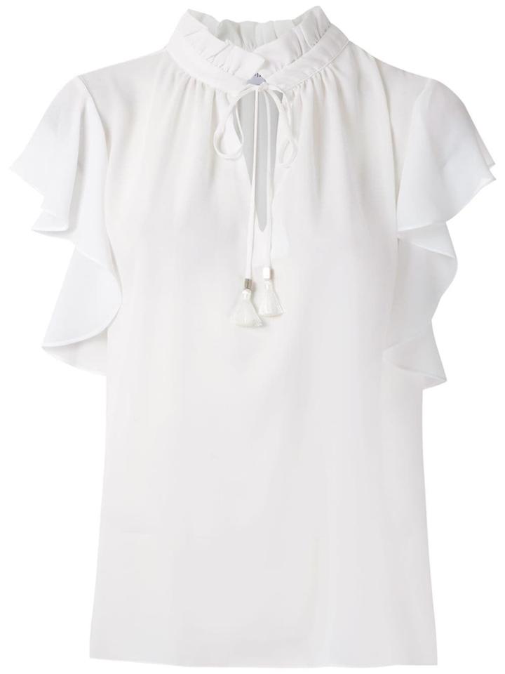 Olympiah Juli Ruffle Blouse - White