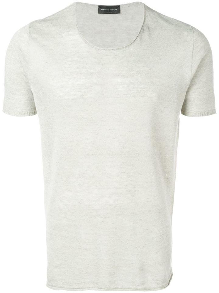 Roberto Collina Crew Neck T-shirt - Neutrals