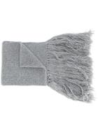 Lanvin Tassel-trimmed Scarf - Grey