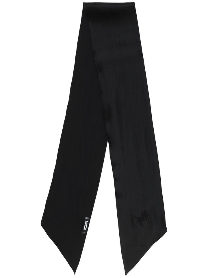 Rockins - Plain Scarf - Women - Silk - One Size, Black, Silk