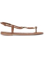 Sergio Rossi Toe-post Sandals - Brown