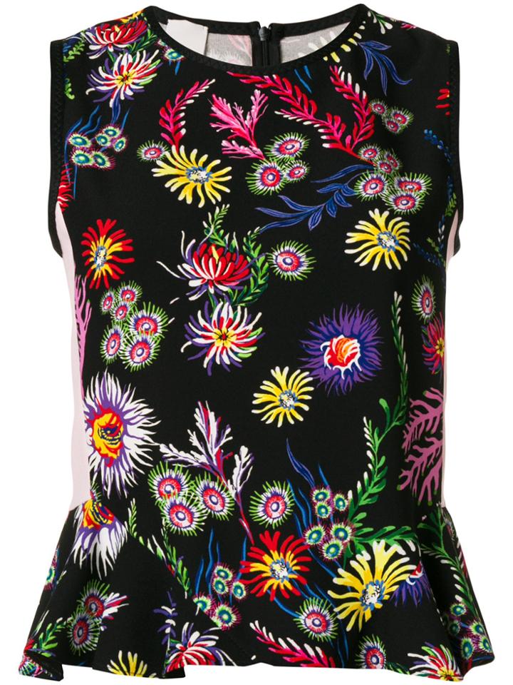 Pinko Floral Print Top - Black