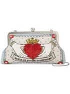 Sarah's Bag Embroidered Clutch - Nude & Neutrals