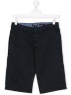 Woolrich Kids Teen Chino Shorts - Blue