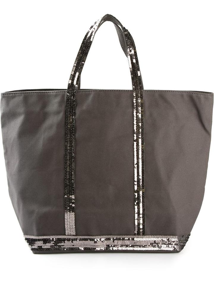 Vanessa Bruno Sequin Embellished Tote, Women's, Grey, Cotton