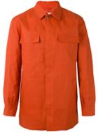Mackintosh - Patch Pocket Over Shirt - Men - Cotton - 42, Yellow/orange, Cotton