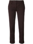 Aspesi Cropped Tailored Trousers - Brown