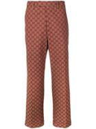 Gucci Gg Supreme Print Trousers - Neutrals
