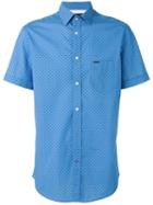 Diesel Short Sleeve Shirt, Men's, Size: Xl, Blue, Cotton