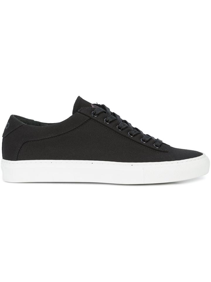 Koio Capri Nero Canvas Sneakers - Black