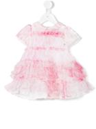 Roberto Cavalli Kids - Ruffled Dress - Kids - Cotton/polyester - 24 Mth, Pink/purple