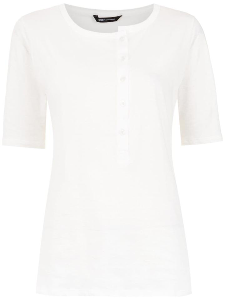 Uma Raquel Davidowicz Carioca 3/4 Paneleed Sleeves Blouse - White