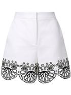 Emilio Pucci Crocheted Design Shorts - White