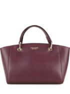 Scanlan Theodore Mini Structured Tote, Women's, Red, Calf Leather