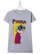 Pinko Kids Teen Cotton T-shirt - Grey