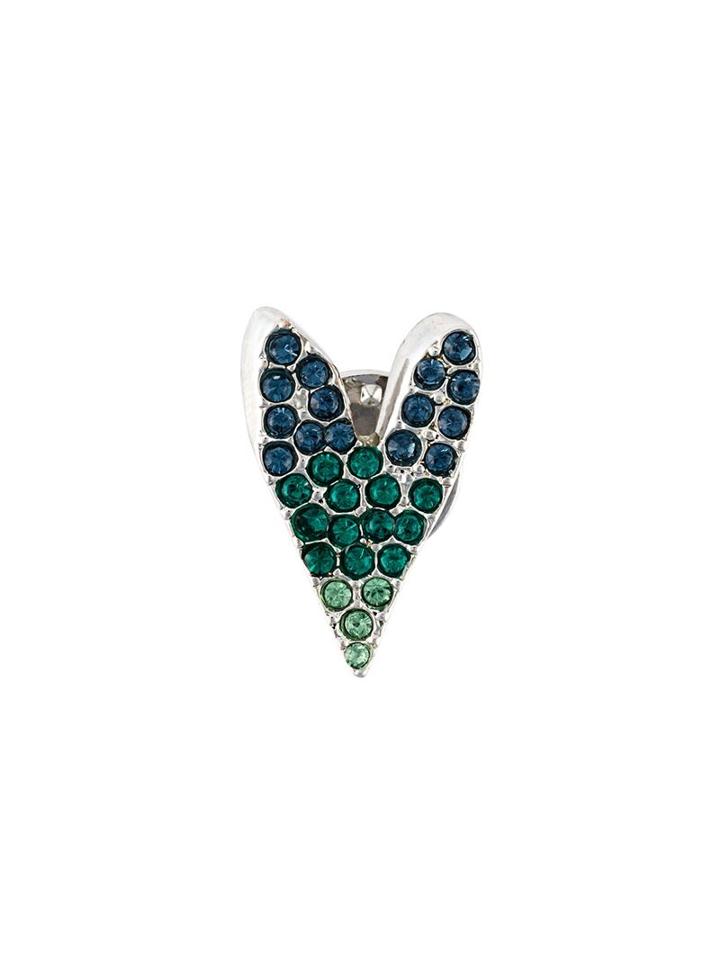 Sonia Rykiel Embellished Heart Pin