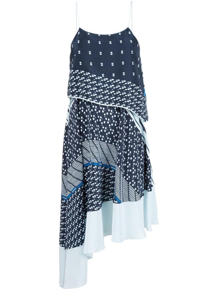 Jonathan Simkhai Multi Print Asymmetric Dress