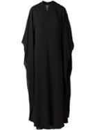 Valentino Charm Collar Dress, Women's, Size: 40, Black, Silk/spandex/elastane
