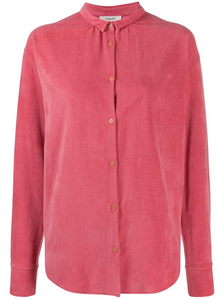 Forte Forte Miniature-collar Buttoned Shirt - Pink