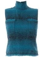 Chanel Pre-owned Knitted Vest - Blue