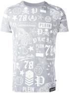 Philipp Plein So Black T-shirt, Men's, Size: Small, Grey, Cotton