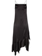 Marques'almeida Square Neck Asymmetric Dress - Black