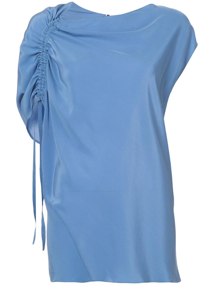 Lanvin Crepe De Chine Top - Blue